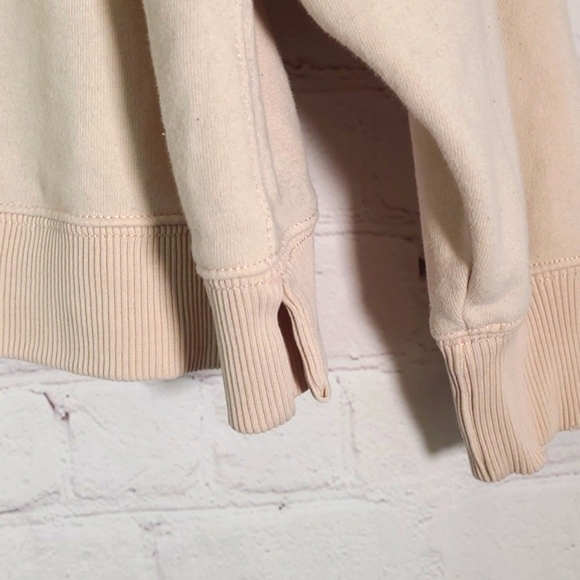 American Eagle Outfitters Peach Distressed Crewneck Ocean Waves Sweater Womens S - Picture 15 of 17